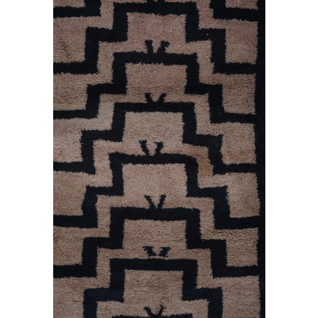1960s Vintage Organic Wool Turkish Tulu Rug 3'1'' X 6'2'' For Sale - Image 9 of 10