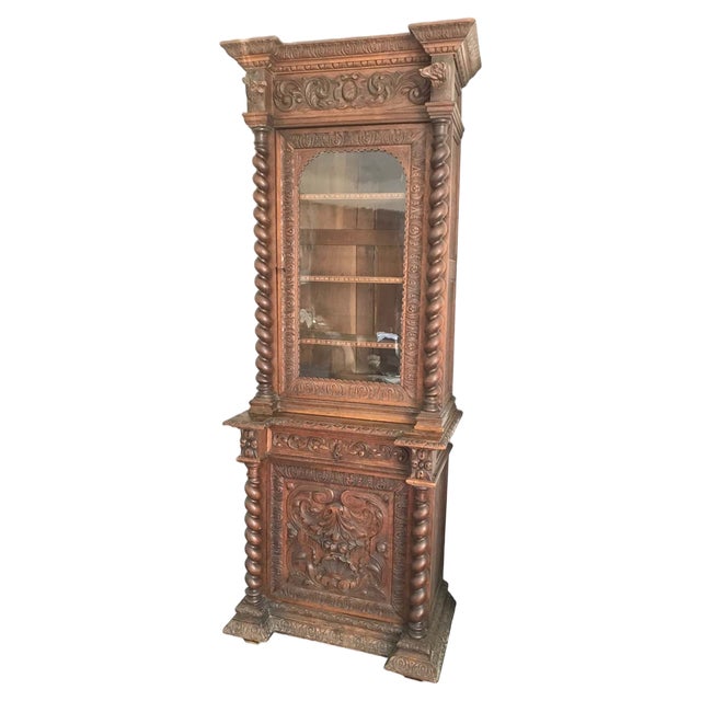 Vitrine Hunting Showcases in Louis XIII Style, 1800s For Sale
