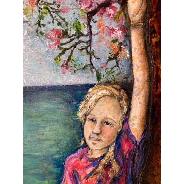 One of two sizable portraits of girlhood we are offering by notable Illinois artist Christine Ilewski-Huelsmann, not only...