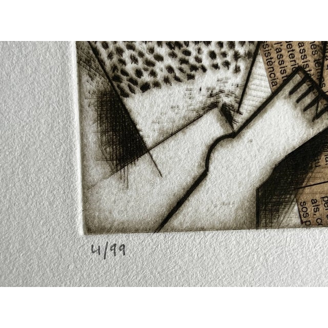 1980s Manolo Valdés, To Sanchis Guarne, Etching, 1984 For Sale - Image 5 of 6