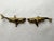 Late 20th Century Vintage Small Coastal Solid Brass Shark Cabinetry Hardware Knobs/Pulls For Sale - Image 5 of 8