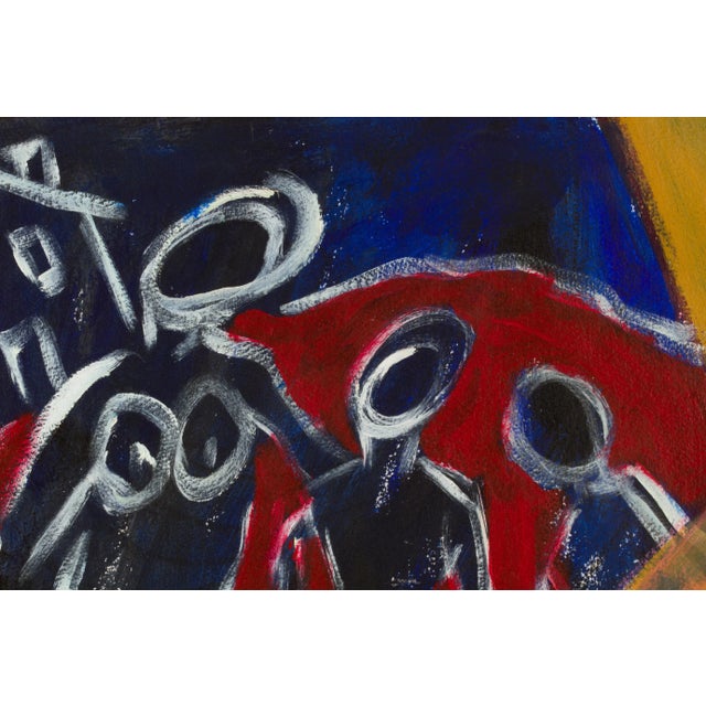 1980s Figurative Drawing on Paper For Sale - Image 5 of 6