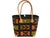 This hand made Sewn and Embroidered Raffia /leather Tote Bag from Madagascar showcases traditional raffia weaving with...