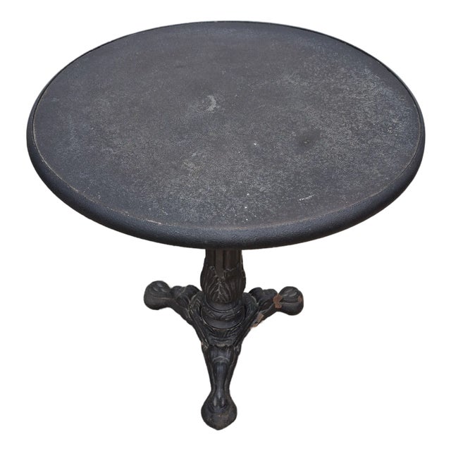 2012 Restoration Hardware 22" French Acanthus Iron Side Table For Sale
