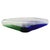 Mid-Century Czechoslovakian Novy Bor Blue and Green Art Glass Bowl, 1960s For Sale - Image 11 of 11