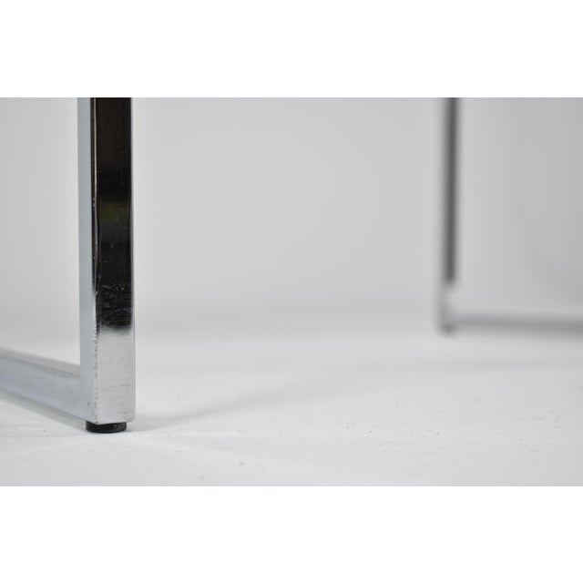 Set of 4 Chrome & Velvet "Sq-Al" Dining Chairs by Willy Rizzo, Italy, 1970s For Sale - Image 14 of 14