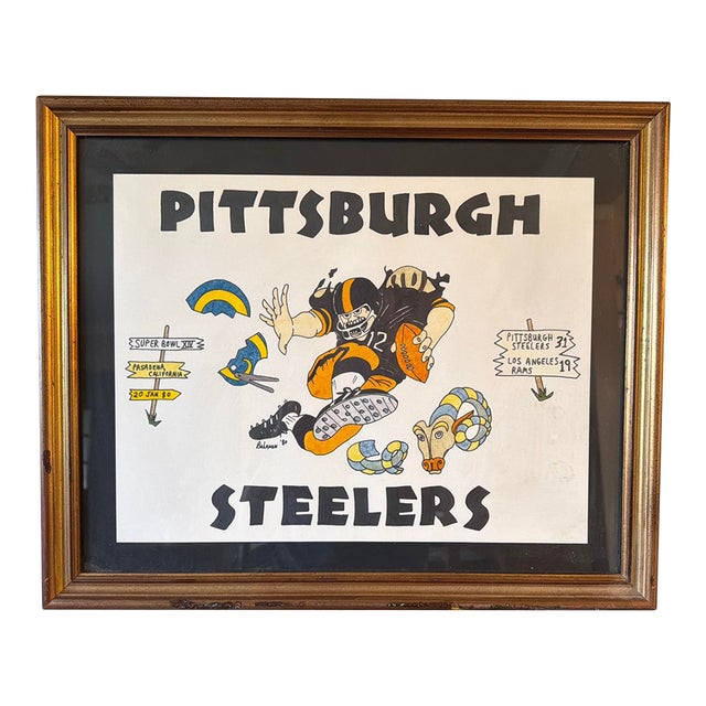 Bohanon Hand Drawn Pittsburgh Steelers Art Work For Sale