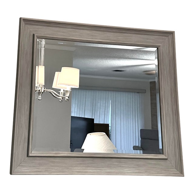 Coastal Sage Beveled Mirror For Sale