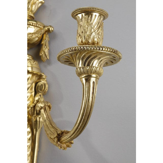 Vintage Golden Candelholder Sconces, Set of 2 For Sale - Image 10 of 13