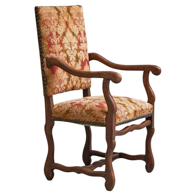 Antique Os De Mouton Chair in Wood and Tapisserie, 1890s For Sale - Image 13 of 13