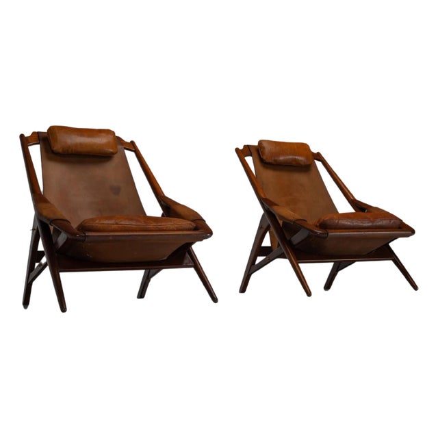 Hunting Chairs by W.D. Andersag for Piacenza, Italy, 1959, Set of 2 For Sale