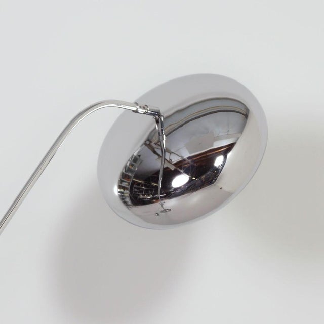 Chrome Space Age Floor Lamp with Adjustable Rod Arm, 1970s For Sale - Image 6 of 12