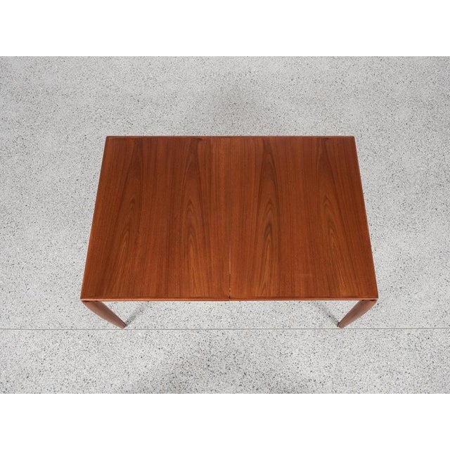 Mid-Century Danish Dining Table in Teak attributed to H.W. Klein for Bramin For Sale - Image 4 of 12