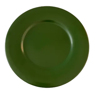 Set of 5 Gien France Green Charger Plates