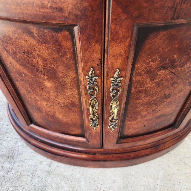 Henredon Style Marble Drum Table For Sale - Image 11 of 11