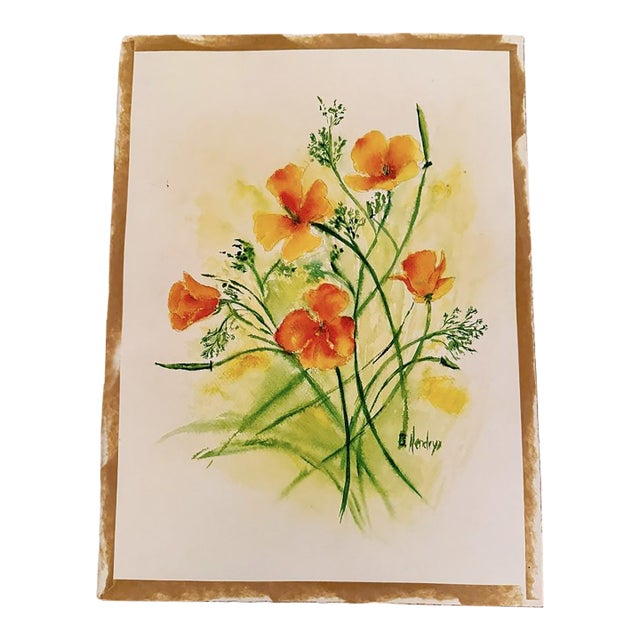 Original Watercolor Painting, Daffodils, Signed For Sale