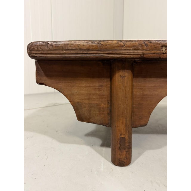 Brown Low Antique Rustic Coffee Table, 1900s For Sale - Image 8 of 18