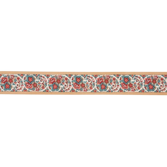 Inspired by a vintage fabric, this marvelous trim is richly detailed with intricate paisleys and delicate floral elements....