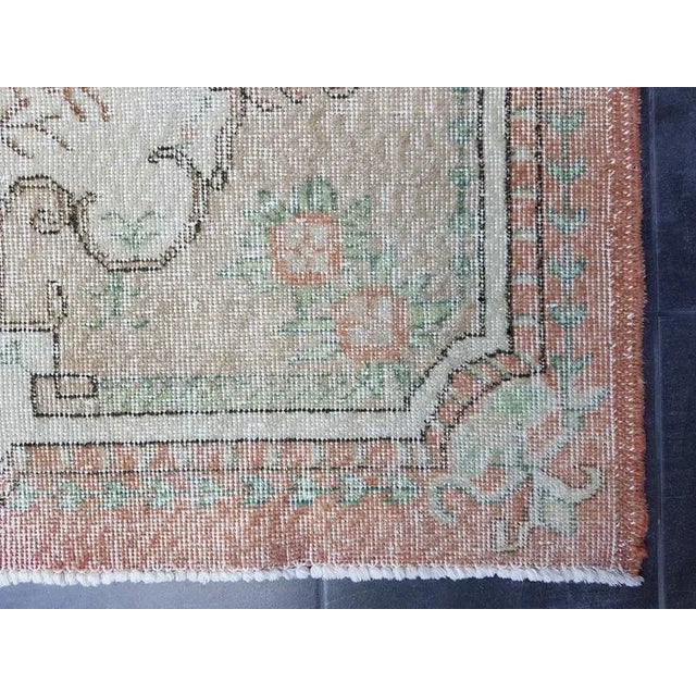 1960s Vintage Bohemian Handknotted Tribal Rug- 3′11″ × 6′10″ For Sale - Image 4 of 11