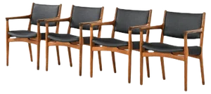 Model Jh-525 Armchairs by Hans Wegner for Johannes Hansen, Denmark, Set of 4