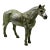 Vintage Cast Metal Horse Figurine With Aged Silver Patina For Sale