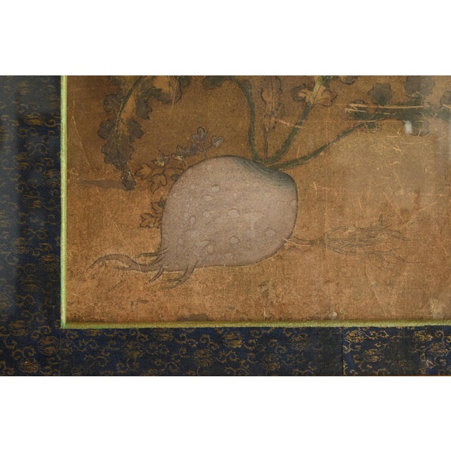 This piece is a fragment of an old Japanese painting, cut out and mounted in a frame. It is thought to have originally...