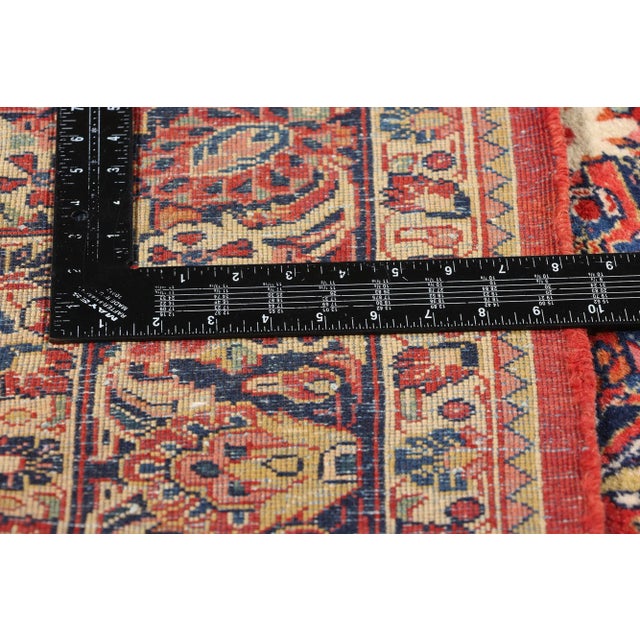 Antique Persian Sarouk Rug - 06'02 X 11'07 For Sale In Dallas - Image 6 of 9