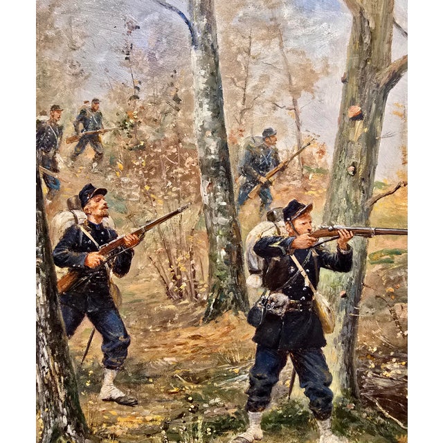 Paul Émile Léon Perboyre- 19th Century French Military Scene Oil Painting For Sale In Los Angeles - Image 6 of 11