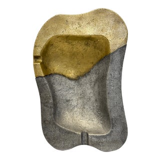 Mid-Century Mixed Metal Ashtray, Spain 1970s For Sale