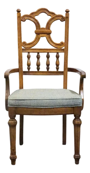 Thomasville Furniture Legendary Collection Spanish Mediterranean Style Dining Arm Chair 3721-834