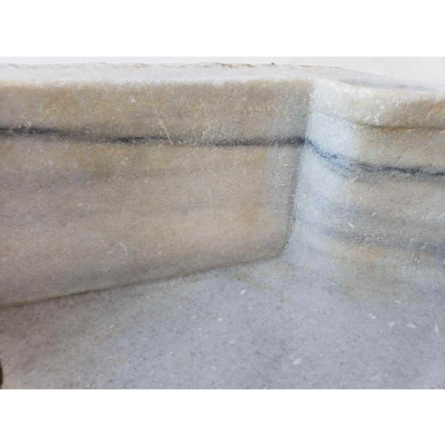 Antique French White Marble Sink For Sale - Image 11 of 17