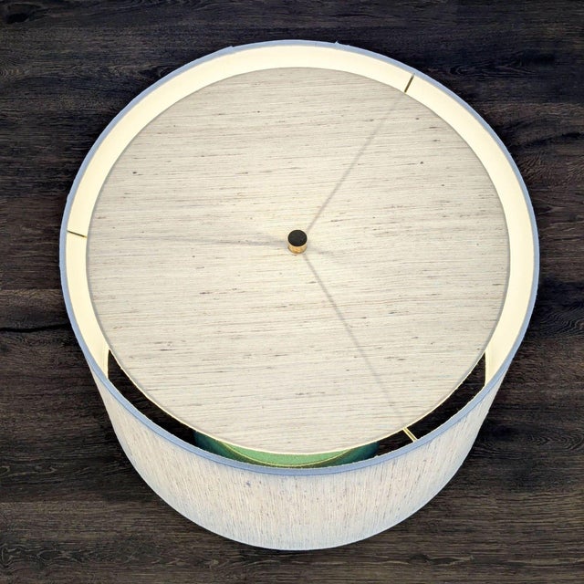 2020s Cb2 Rosalind Modern Table Lamp With White Shade and Green Gradient Base For Sale - Image 5 of 9