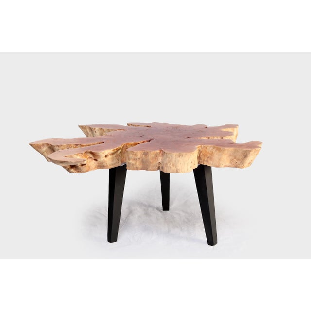 2020s Modern Lychee Living Edge Coffee Table 96 For Sale - Image 5 of 6