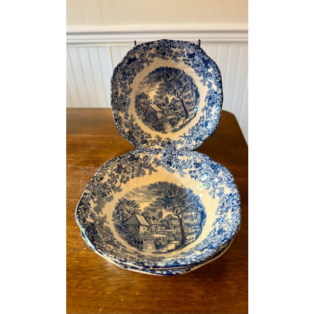 Ceramic Mid 20th Century Mill Stream Bowls by Johnson Brothers - 3pcs For Sale - Image 7 of 12