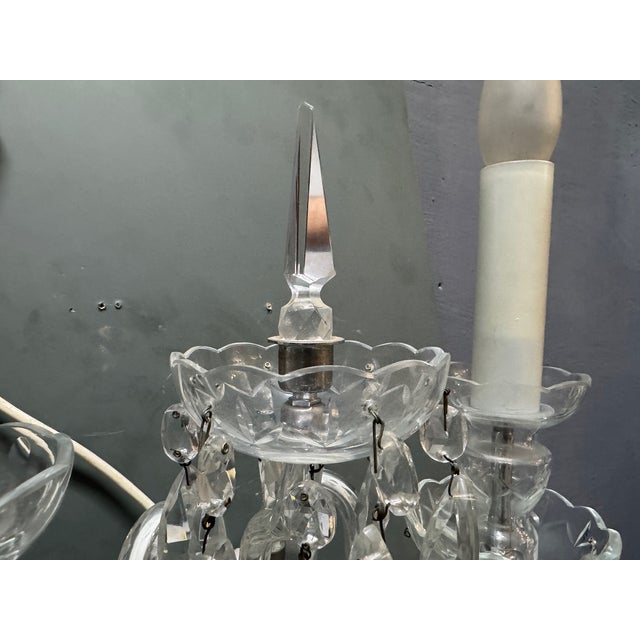 Crystal Bohemian Sconces, 1970s, Set of 2 For Sale - Image 3 of 15