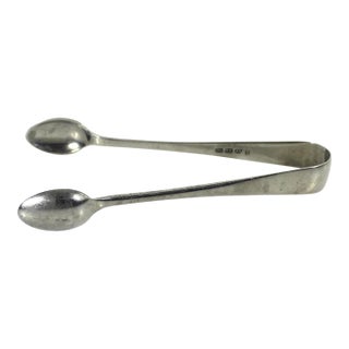 Vintage Silver Sugar or Ice Tongs For Sale