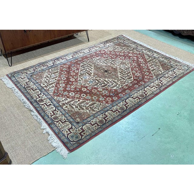Vintage Middle Eastern Wool Rug For Sale - Image 4 of 16