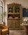 1871 Scandinavian Folk Art Step-Back Cupboard With Original Decorative Glass For Sale - Image 4 of 13