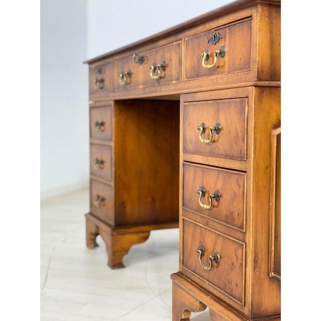 Vintage English Empire Desk in Mahogany For Sale - Image 10 of 12
