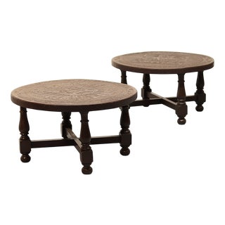 Tables attributed to Angel I. Pazmino, 1970s, Set of 2 For Sale
