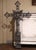 Metal 19th Century French Gothic Revival Polished Cast Iron Sacred Heart Altar Cross For Sale - Image 7 of 7