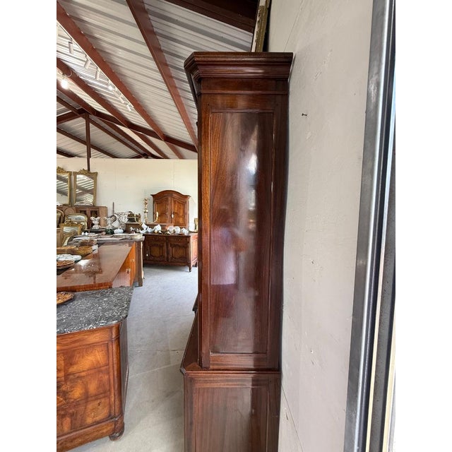 Large 19th Century French Louis XVI Solid Mahogany Bookcases For Sale - Image 13 of 18