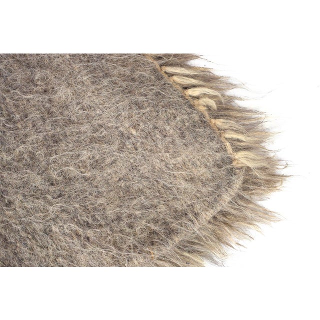 Late 20th Century Organic Ukrainian Hand Woven Wool Blanket For Sale - Image 4 of 4