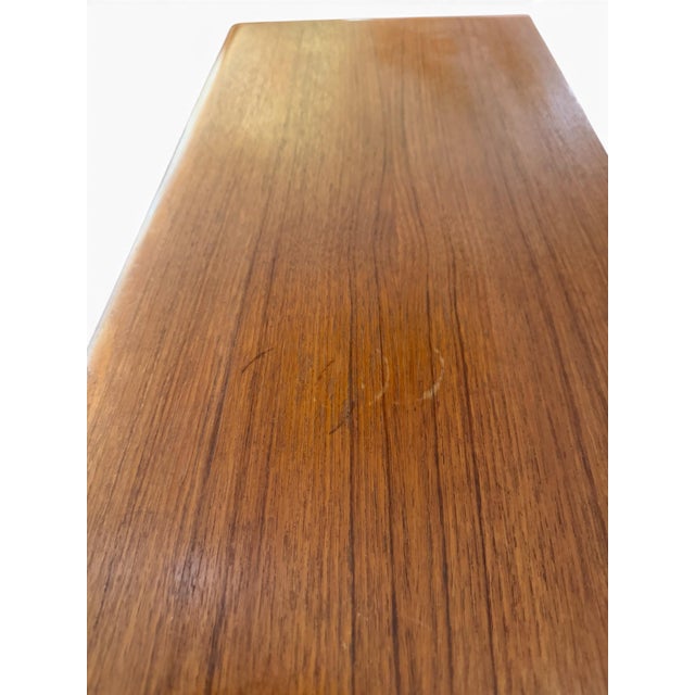 Mid 20th Century 1960s Danish Modern Dyrlund Teak Drop-Front Secretary Desk & Vanity For Sale - Image 5 of 11