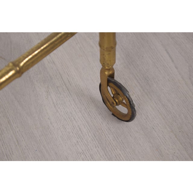 Brass and Glass Trolley, Italy, 1970s For Sale - Image 13 of 17