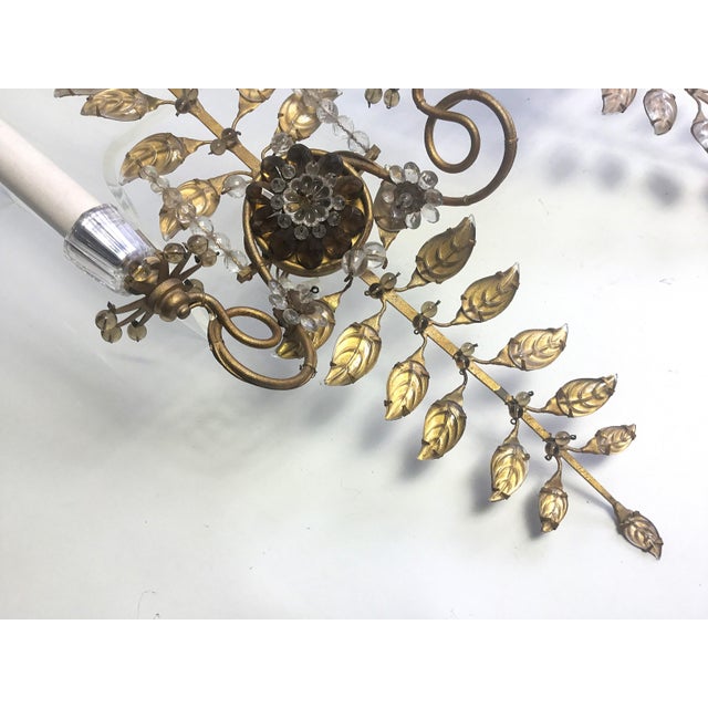 Vintage Gilded Wall Lights by Banci Firenze, 1960s, Set of 2 For Sale - Image 6 of 13