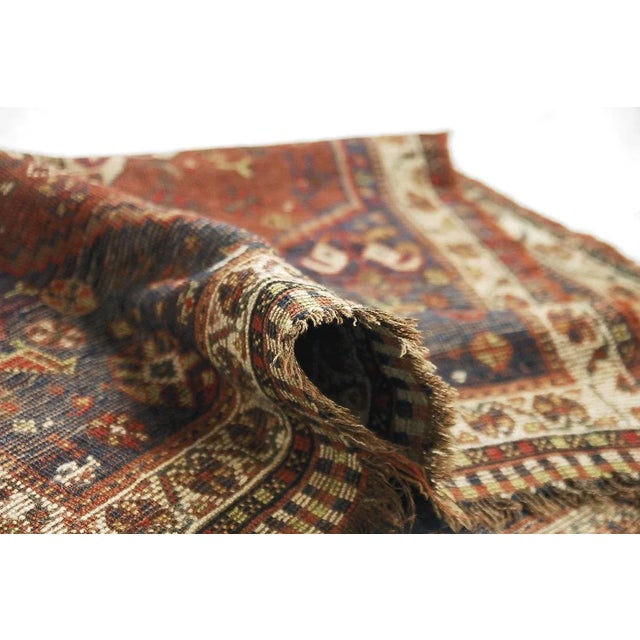 Antique Middle Eastern Hand-Woven Rug, 1880s For Sale - Image 16 of 18