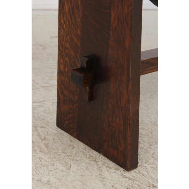 Stickley Mission Oak Arts & Crafts Gong For Sale - Image 13 of 18