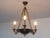 Vintage French Empire Bronze Chandelier, 1980s For Sale - Image 6 of 11
