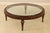 Glass Top Large Round French Style Coffee Cocktail Table For Sale - Image 12 of 13
